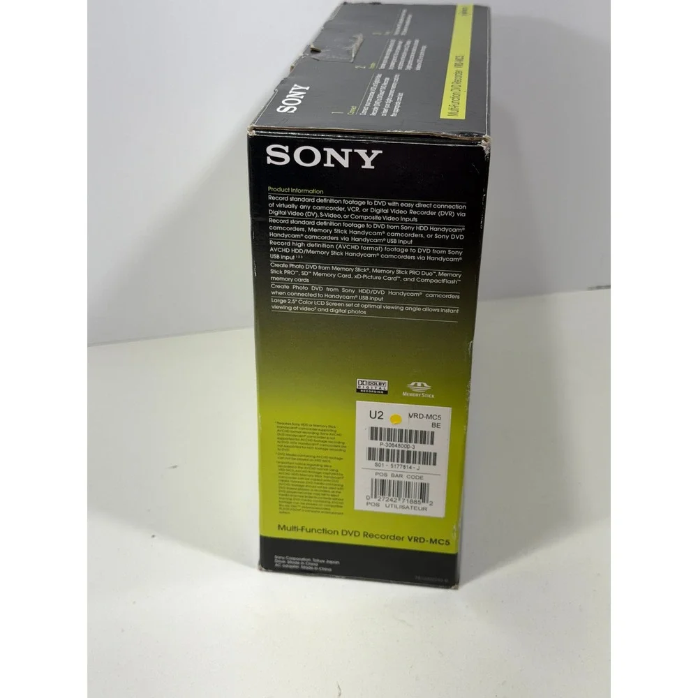 Sony VRD-MC5 DVDirect Multi-Function DVD Recorder White Black Standalone Burner